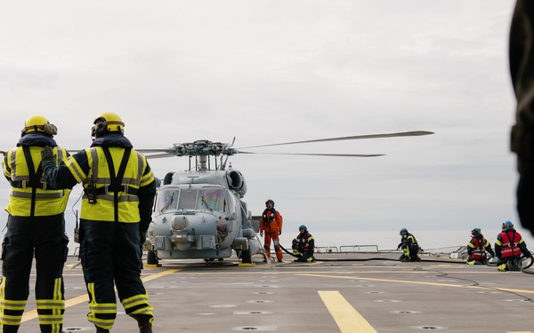 HDMS Esbern Snare (F342) participates in exercise Formidable Shield 2023