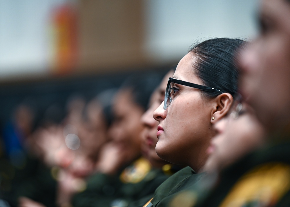 F-16 Viper Demo team commander speaks at Congress of Women Leaders