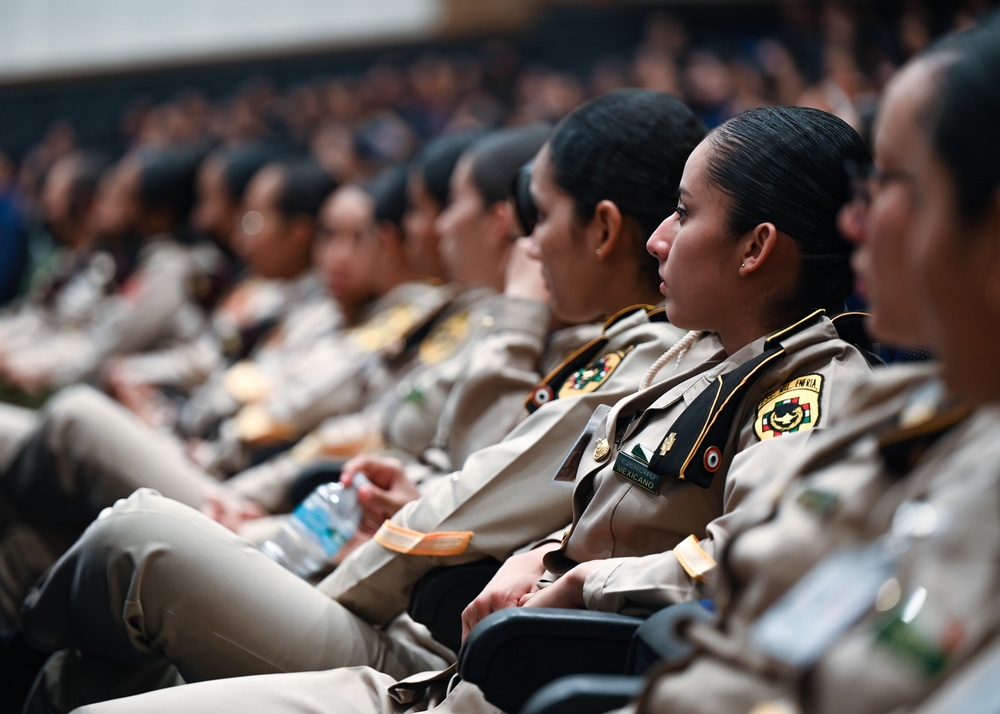 F-16 Viper Demo team commander speaks at Congress of Women Leaders