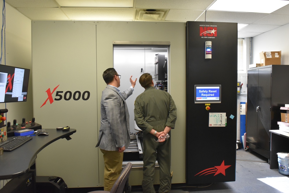 Rear Adm. Dougherty Visits NAWCAD Lakehurst Additive Manufacturing Facility