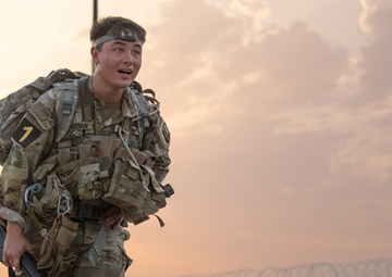Soldiers complete physical challenge and ruck march on the final day of U.S. Army Central Best Squad Competition