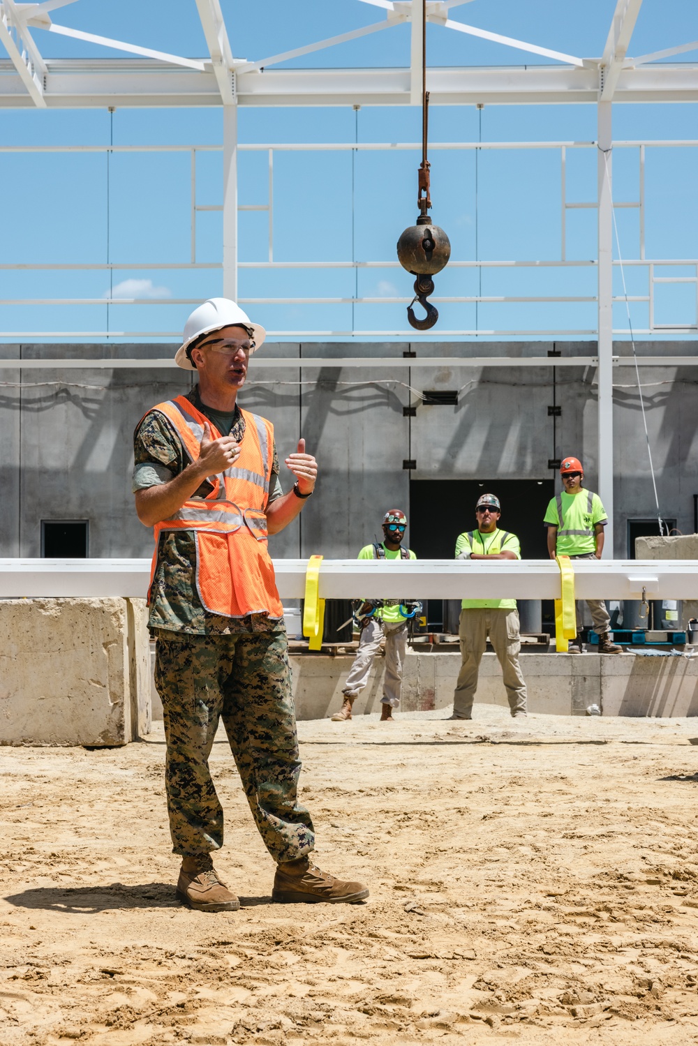 C-12W Huron Aircraft Maintenance Hangar Topping Out Ceremony