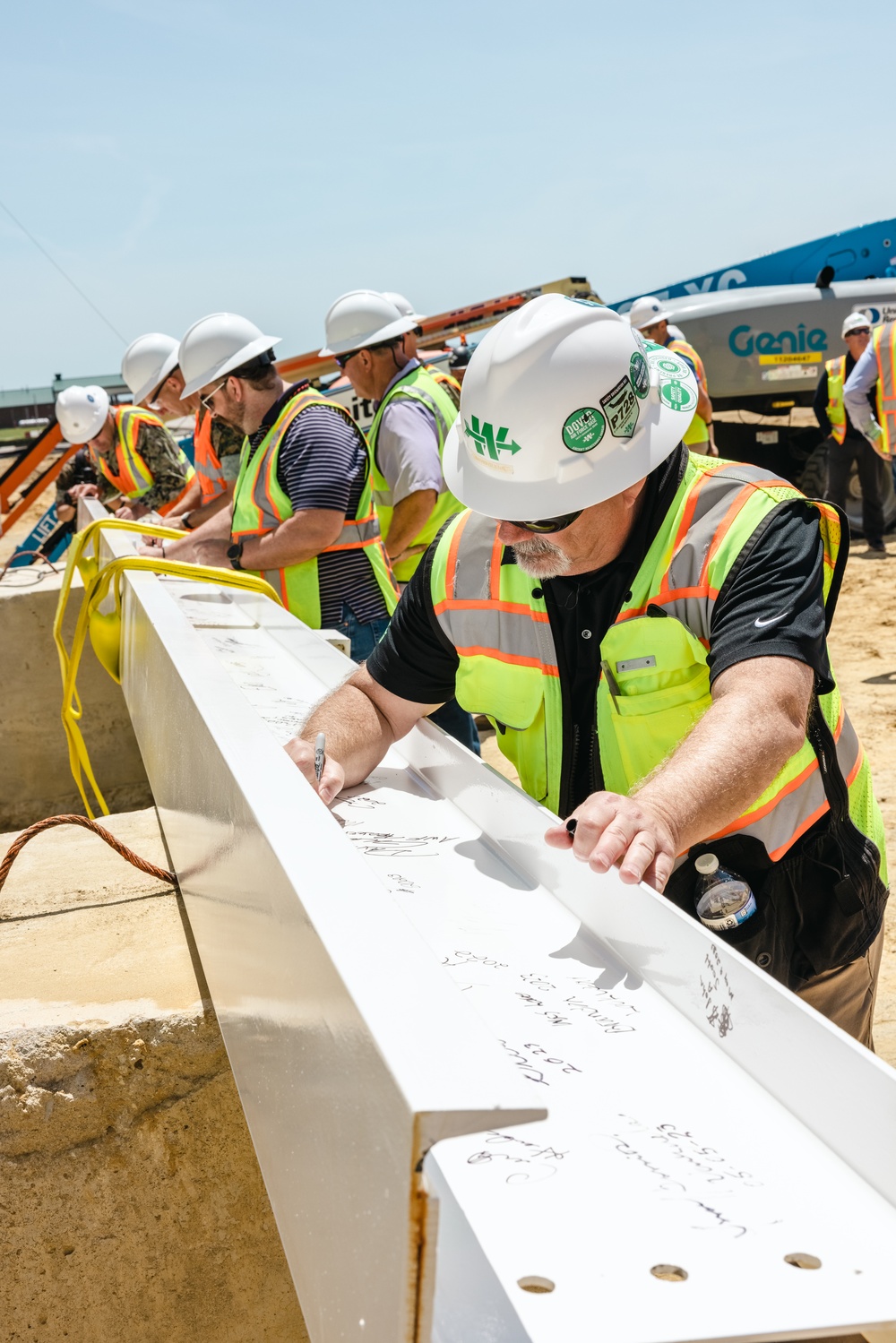 C-12W Huron Aircraft Maintenance Hangar Topping Out Ceremony