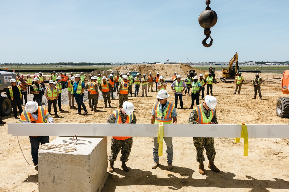 C-12W Huron Aircraft Maintenance Hangar Topping Out Ceremony