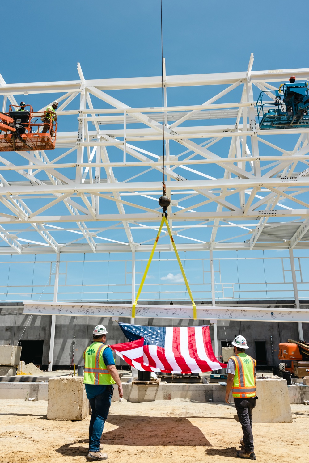 C-12W Huron Aircraft Maintenance Hangar Topping Out Ceremony