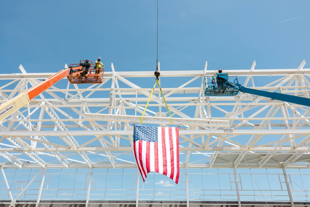 C-12W Huron Aircraft Maintenance Hangar Topping Out Ceremony