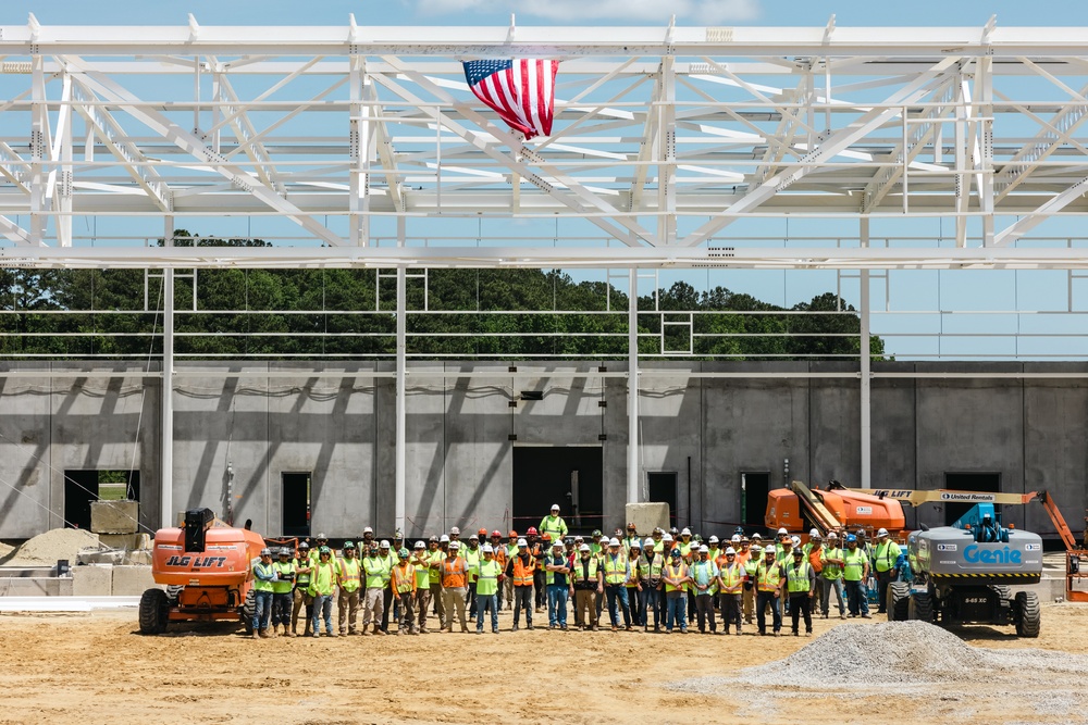 C-12W Huron Aircraft Maintenance Hangar Topping Out Ceremony