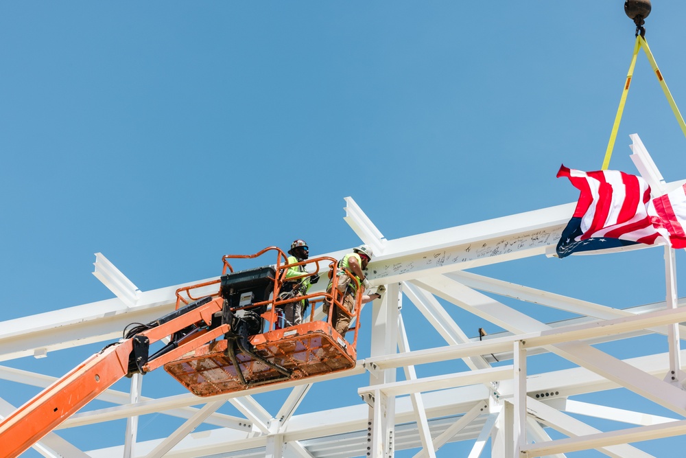 C-12W Huron Aircraft Maintenance Hangar Topping Out Ceremony