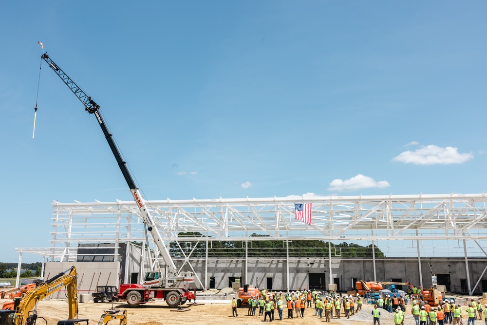 C-12W Huron Aircraft Maintenance Hangar Topping Out Ceremony