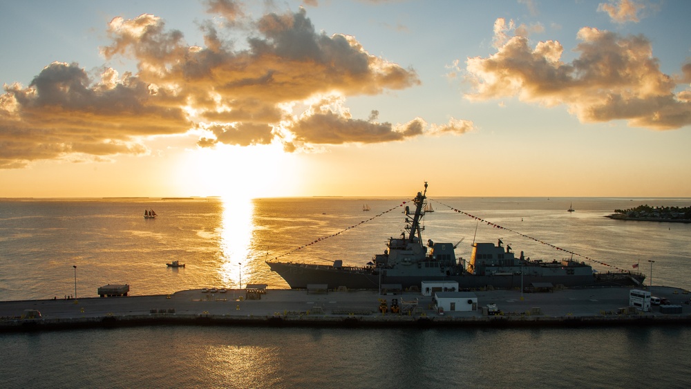 USS Lenah Sutcliffe Higbee (DDG 123) prepares for commissioning in Key West, Fla.