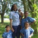 United States Air Force MSgt Shanelle Sampson and daughters