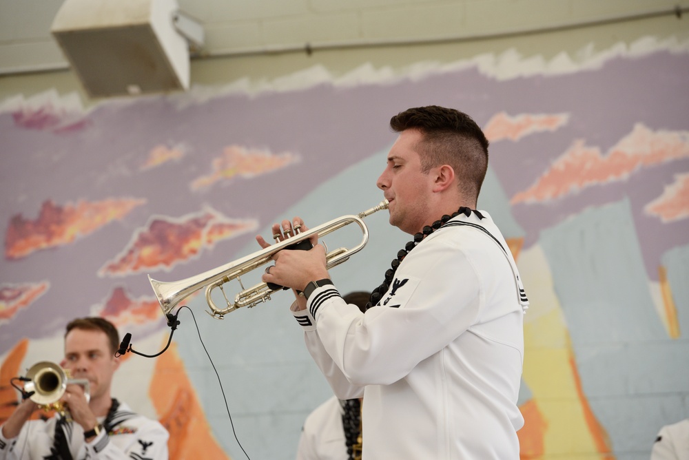 &quot;Big Wave&quot; Brass Band Performs at Ewa Makai Middle School