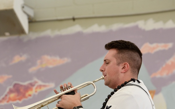 "Big Wave" Brass Band Performs at Ewa Makai Middle School