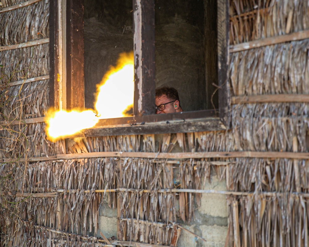 1-27 Delta mounted movement with the Australian Defense Force in Nippa Hut Village, Fort Magsaysay, Philippines