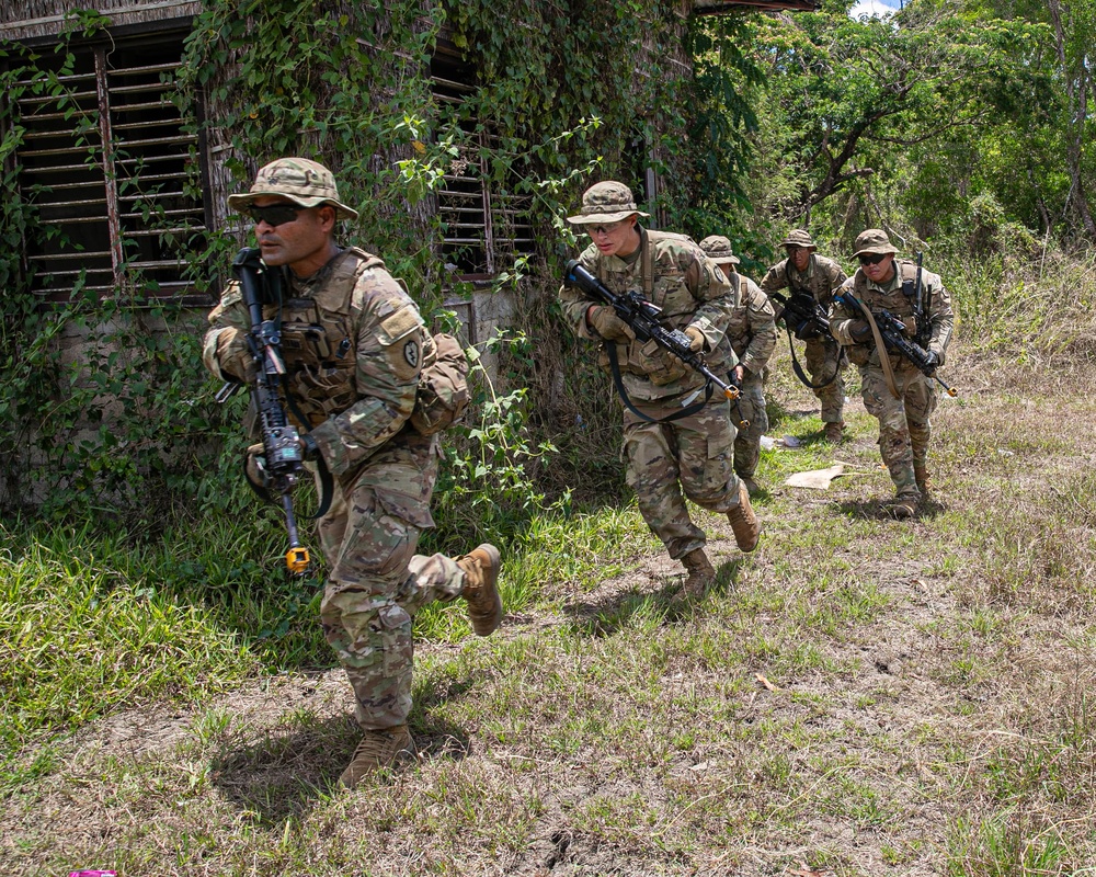1-27 Delta mounted movement with the Australian Defense Force in Nippa Hut Village, Fort Magsaysay, Philippines