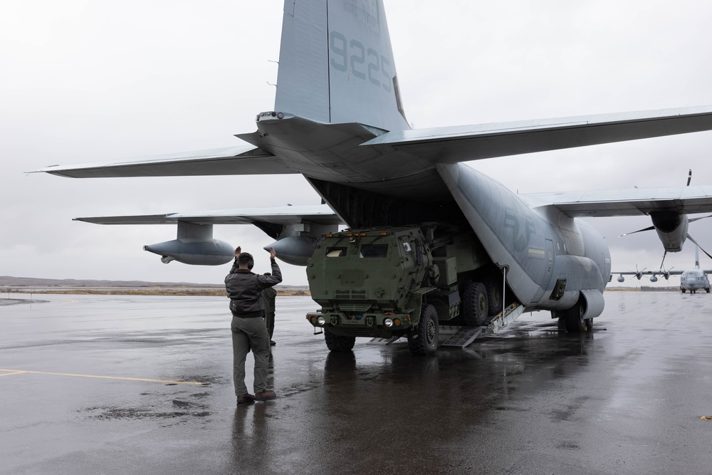 5th Battalion, 11th Marines rehearses HIMARS employment during Arctic Edge 23