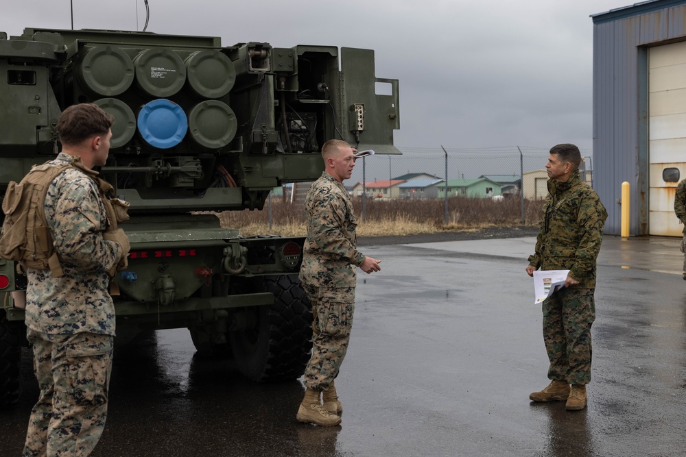 5th Battalion, 11th Marines rehearses HIMARS employment during Arctic Edge 23