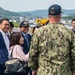 Governor of Nagasaki visits USS America (LHA 6)