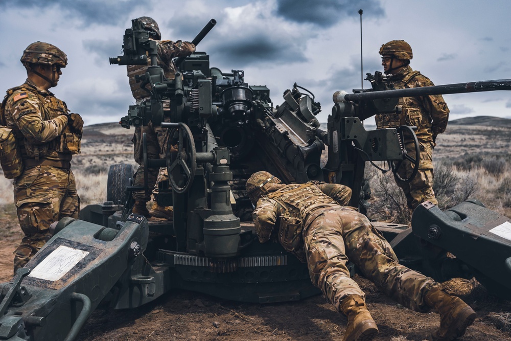 Fires in the Field: Washington National Guard field artillery company conduct live fire exercise