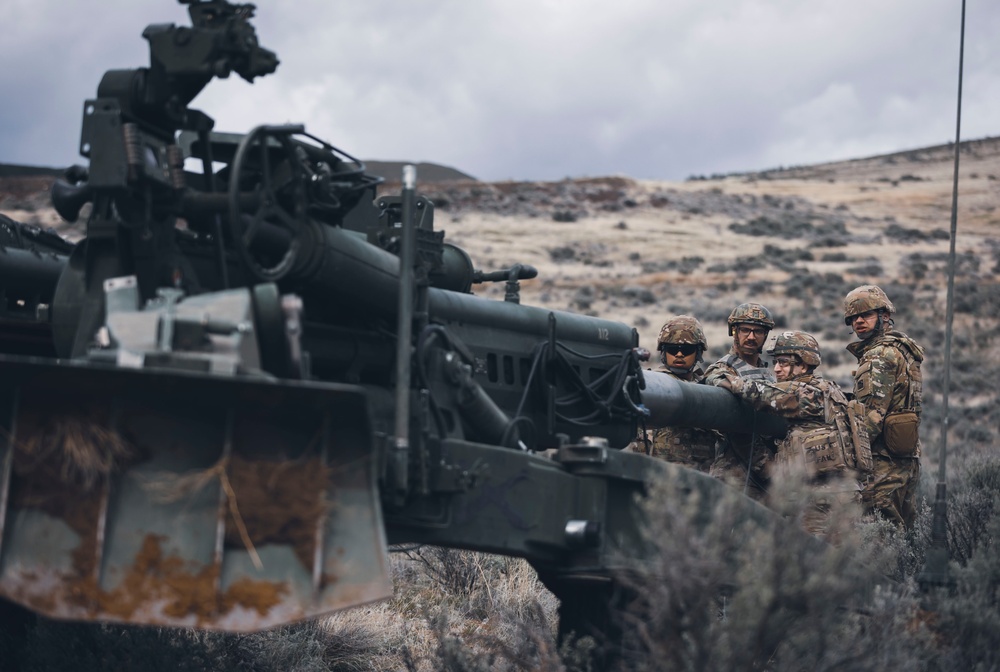 Fires in the Field: Washington National Guard field artillery company conduct live fire exercise