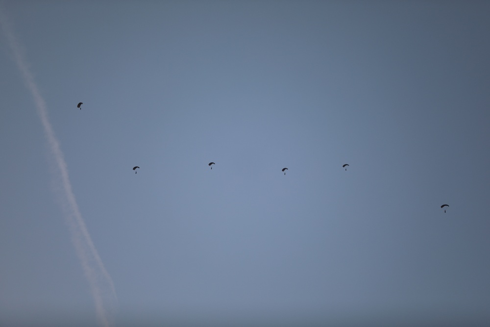 Allied Partners Perform a Free-fall Parachute Jump in Estonia