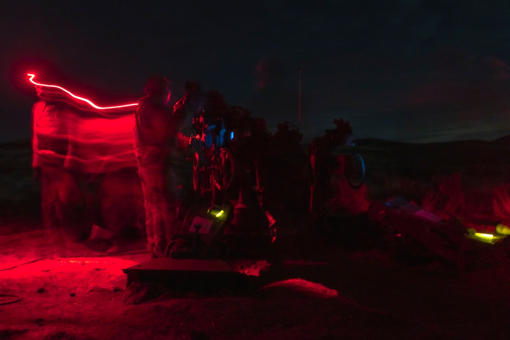 Fires in the Field: Washington National Guard field artillery crews light up the night