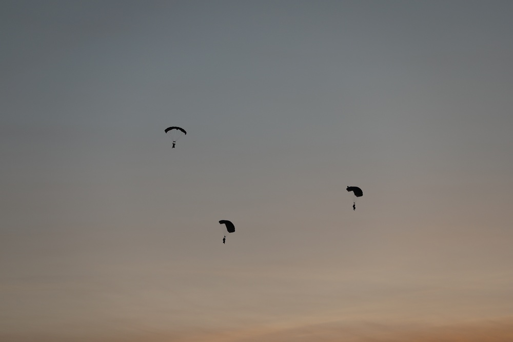 Allied Partners Perform a Free-fall Parachute Jump in Estonia