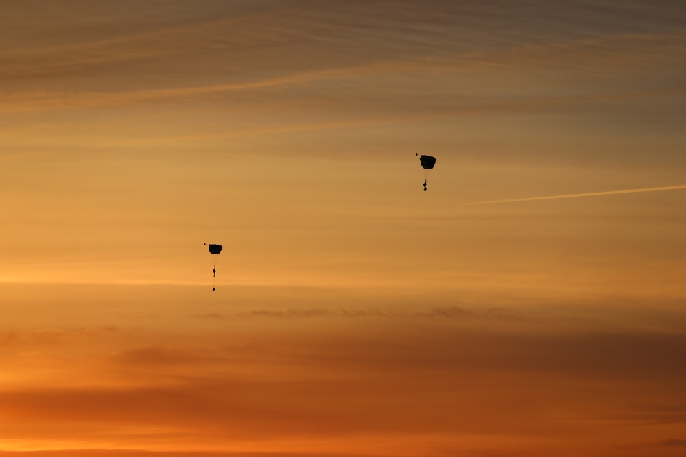 Allied Partners Perform a Free-fall Parachute Jump in Estonia