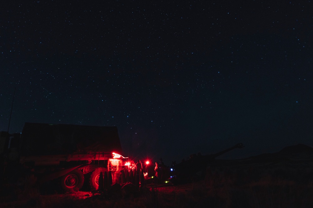 Fires in the Field: Washington National Guard field artillery crews light up the night