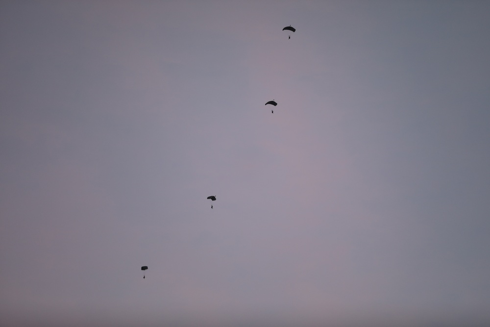 Allied Partners Perform a Free-fall Parachute Jump in Estonia