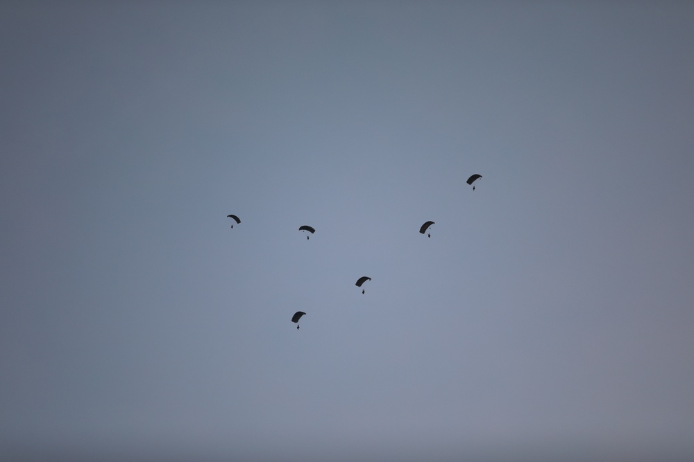 Allied Partners Perform a Free-fall Parachute Jump in Estonia