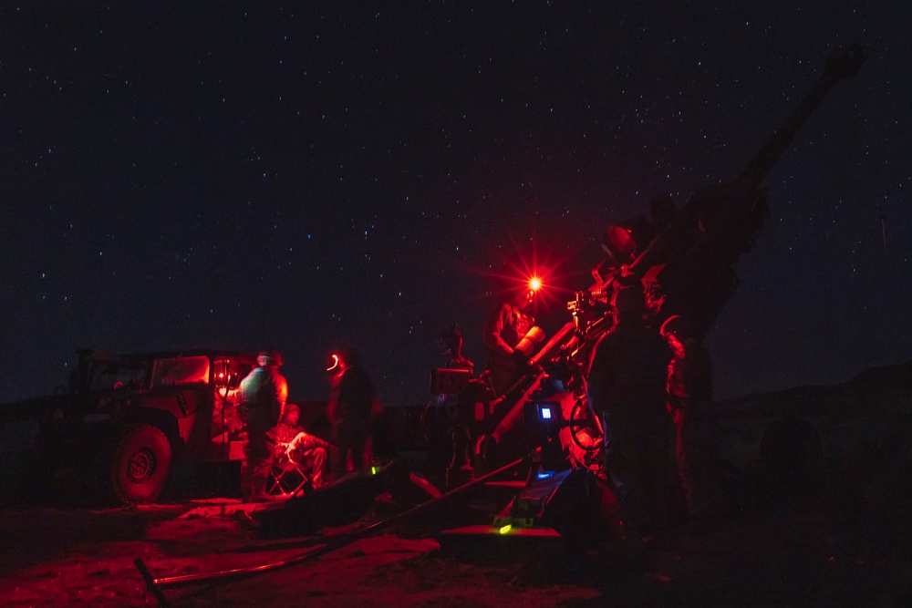 Fires in the Field: Washington National Guard field artillery crews light up the night