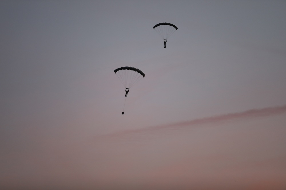 Allied Partners Perform a Free-fall Parachute Jump in Estonia