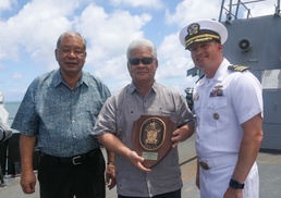 USS Milius Conducts Port Visit in Saipan