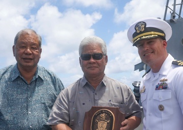 USS Milius Conducts Port Visit in Saipan