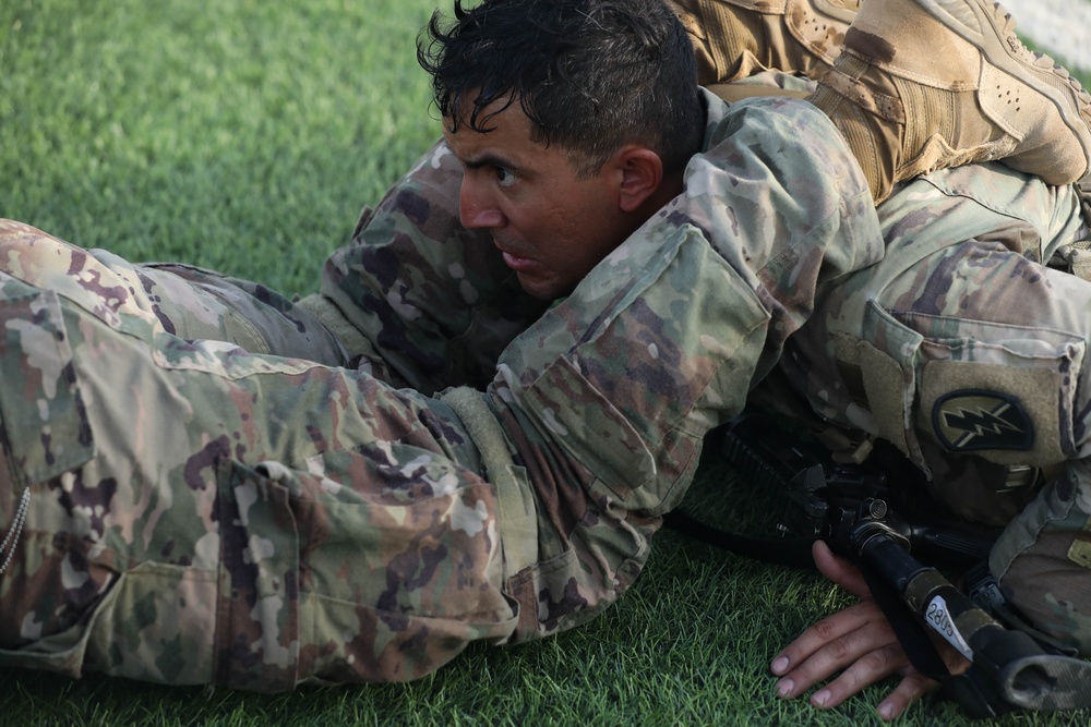 Soldiers complete physical challenge and ruck march on the final day of U.S. Army Central Best Squad Competition