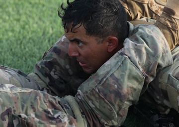 Soldiers complete physical challenge and ruck march on the final day of U.S. Army Central Best Squad Competition