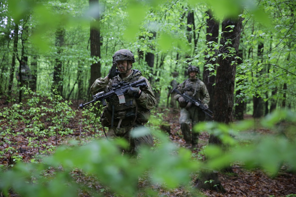 Soldiers Conducting Squad Movements