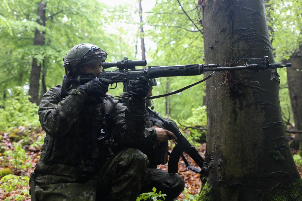 Slovak Soldiers Pull Security