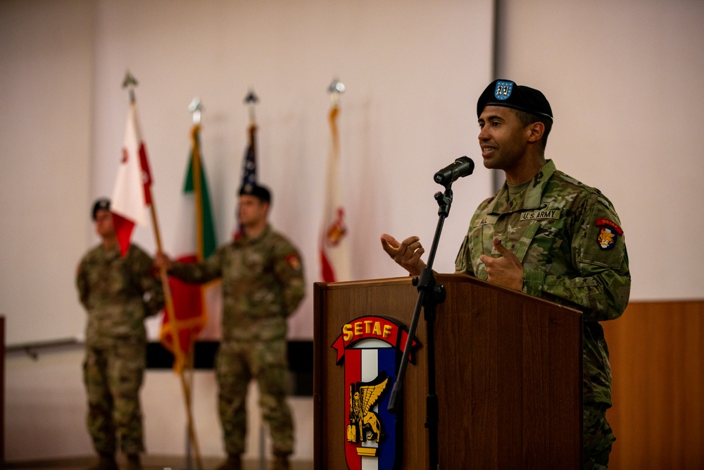 SETAF-AF Intelligence and Sustainment Company holds Change of Command Ceremony