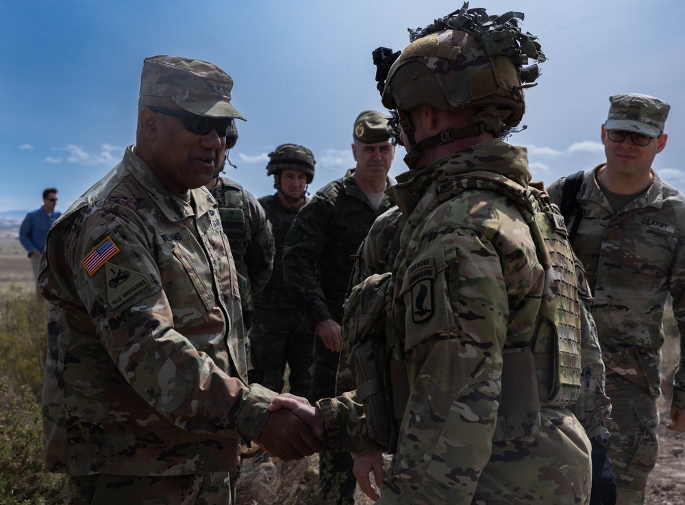 Gen. Darryl Williams visits U.S. Army Soldiers participating in Swift Response 23