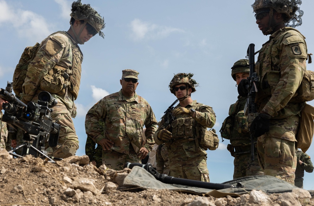 Gen. Darryl Williams visits U.S. Army Soldiers participating in Swift Response 23