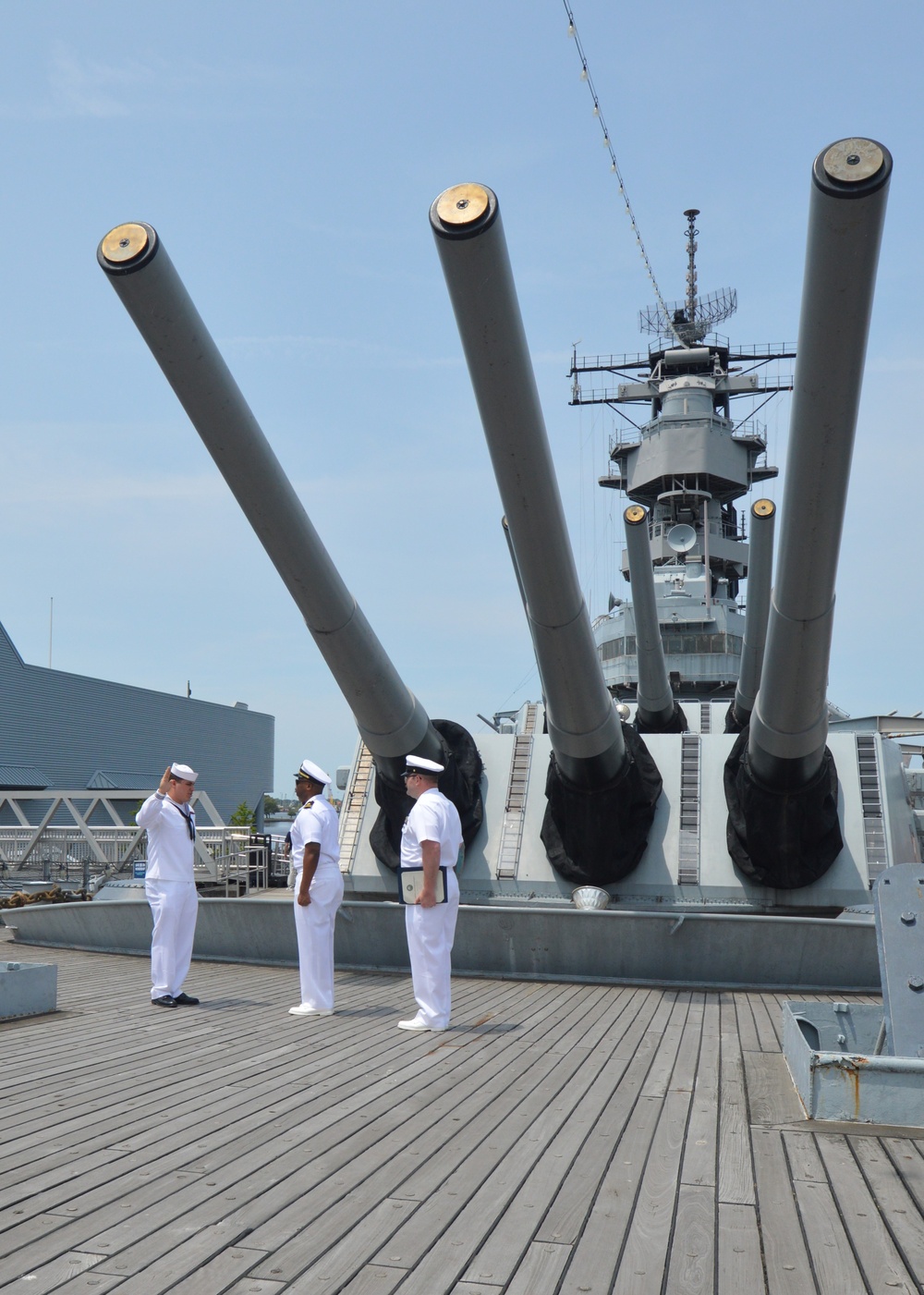 Naval Museum hosts a re-enlistment ceremony