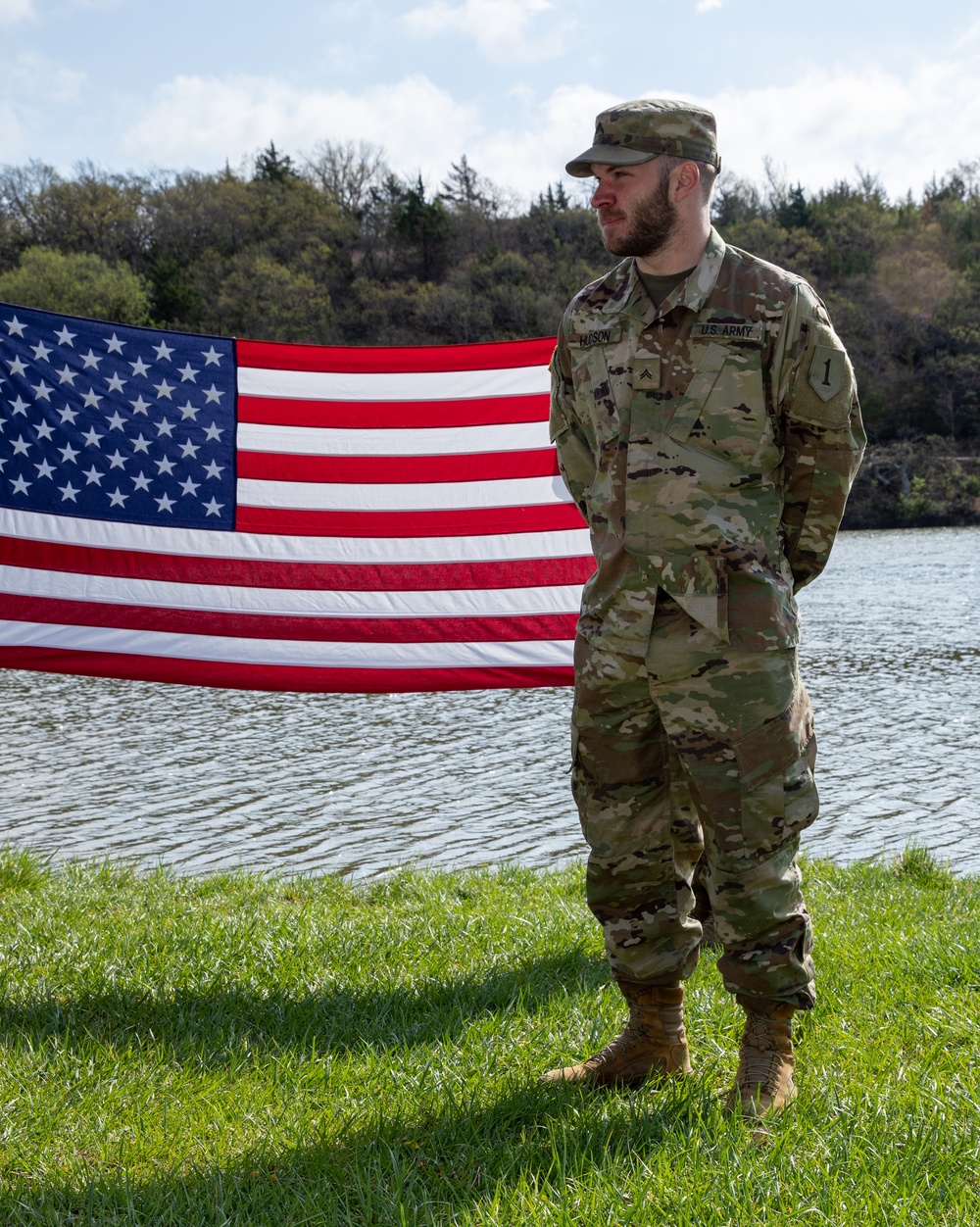 Cpl. Hudson Reenlists into the U.S. Army