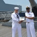Naval Museum hosts a re-enlistment ceremony