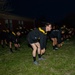 CSM Raby conducts PT with junior enlisted Soldiers