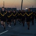 CSM Raby conducts PT with junior enlisted Soldiers