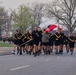 CSM Raby conducts PT with junior enlisted Soldiers