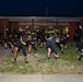 CSM Raby conducts PT with junior enlisted Soldiers