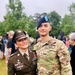 CSM Kalani Kalili, Eisenhower Army Medical Center’s Command Sergeant Major, stands with her youngest son, Private First-Class Israel Kalili, a recent graduate of the U.S. Army Infantry School